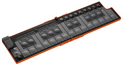 MIDI-клавиатура KORG nanoKEY Fold 25 в комплекте с оранжевыми клавишами LO/компактная/контроллер/DTM/USB/Pass Power/подключаемый модуль NANOKEY-FD