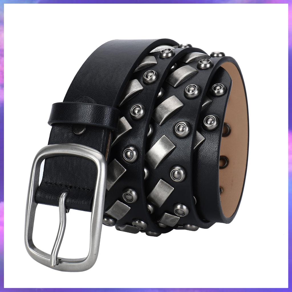 Унисекс ремень в стиле панк из натуральной кожи для хип-хопа