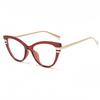Vintage Cat Eye Anti Blue Light Optical Lens Glasses Women Luxury Myopia Customize Prescription Photochromic Eye Glasses Frames