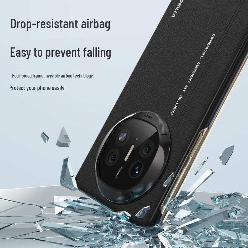 Кожаный чехол-книжка на магнитной застежке в деловом стиле для Huawei Mate X6