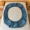 Waterproof Fitted Sheet Thickened Elastic Mattress Cover Bed Linen Bedspreads for Double King Queen Size Mattress Pad Protector