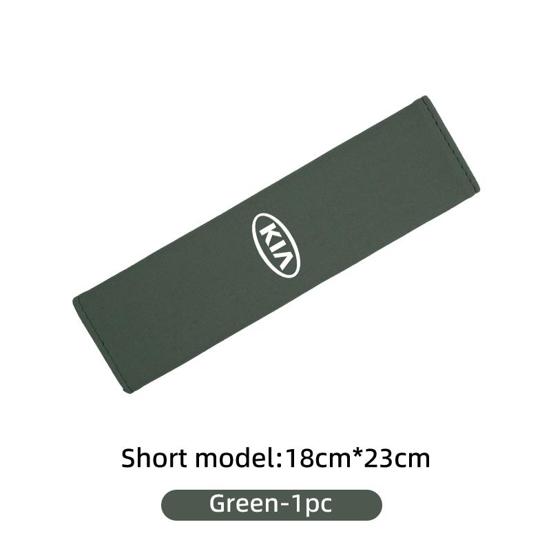 For KIA Suede Car Seat Safety Belt Shoulder Protection Mat Badge Accessories Cerato Proceed Venga Stonic Picanto Sorento Stinger