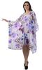 Moomaya Georgette Short Caftan Midi Dress Beach Swimwear Cover Up Womens