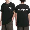 Высококачественные двусторонние футболки с принтом Illenium Dj Music, с коротким рукавом, 2025, мужские, женские, трендовые, повседневные, унисекс, хлопковые топы