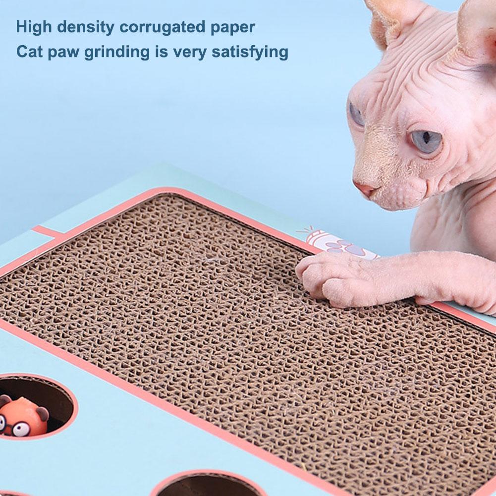 Игрушка-стучалка Кошка Когтеточка Игрушка для кошки Точка для царапания Отдых Игра Смешная кошка Интерактивная Многофункциональные кошачьи товары