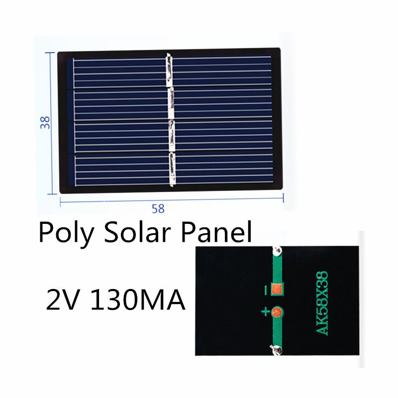 1PC 1V 1.5V 2V 2.5V 3V 3.5V Mono/poly Solar Panel 50mA 80mA 100mA 130mA 150mA 300mA Mini Round/Square DIY Solar Charger