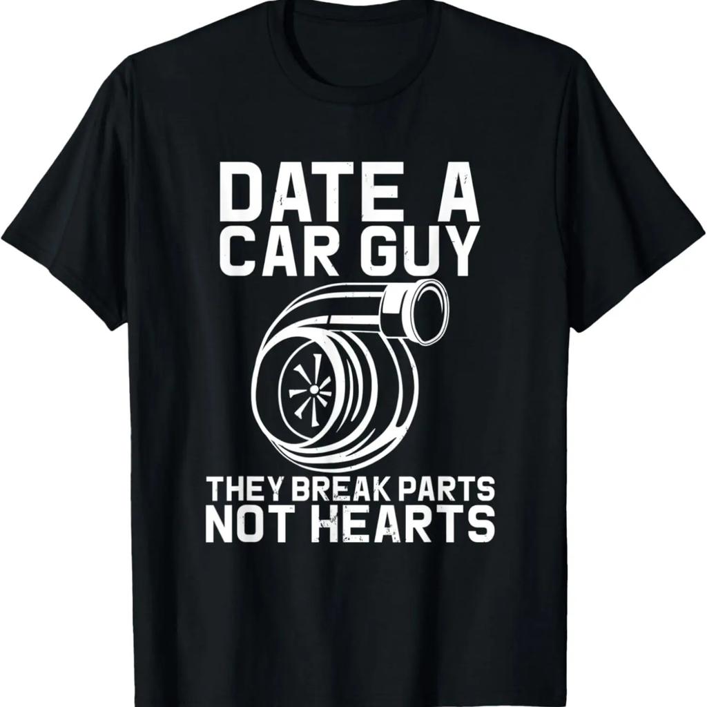 Car Boyfriend Turbo Boost Auto Husband Dad Funny Mechanic T-Shirt