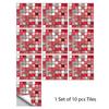 10 Pcs/set Imitation Marble PVC Ceramic Tiles for Stain Prevention Refurbished Self-adhesive Paper for Home Decoration Decorative Films Wall Stickers