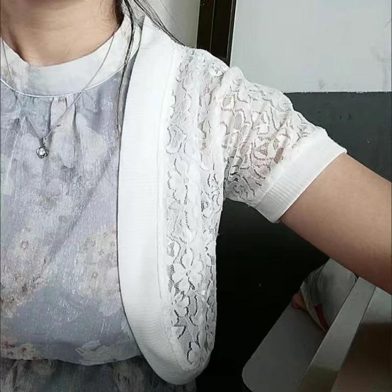 Женский кардиган с коротким рукавом, болеро Casaco Feminino, тонкий женский открытый шифоновый женский свитер, верхняя одежда