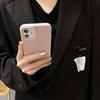 Подходит для чехла для мобильного телефона Apple 16promax Iphone15 13 Однотонный 14plus Материал с кожаным узором 12 11 Силикон