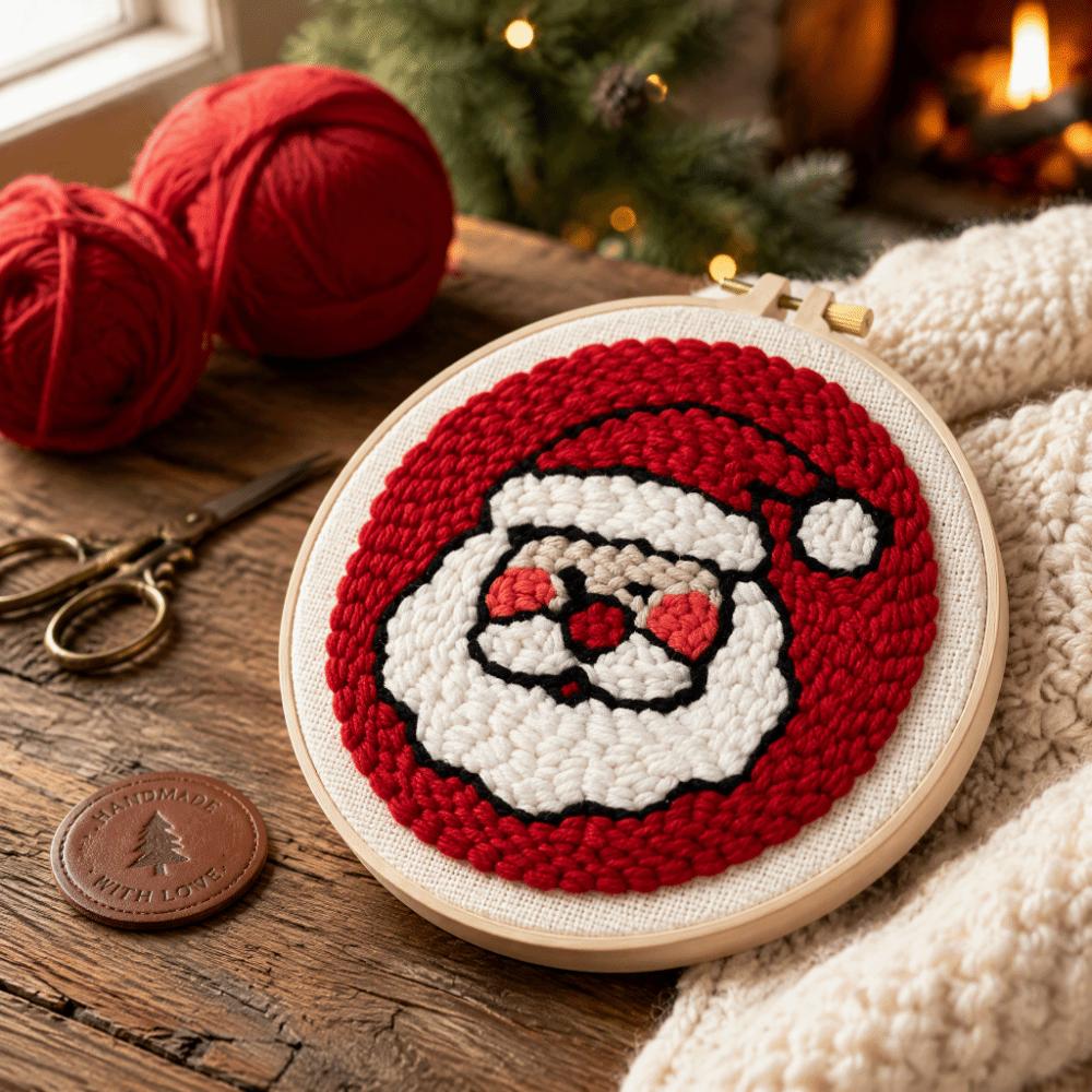 Handmade Yarn Art Punch Needle Embroidery DIY Punch Needle Set Handmade Gift