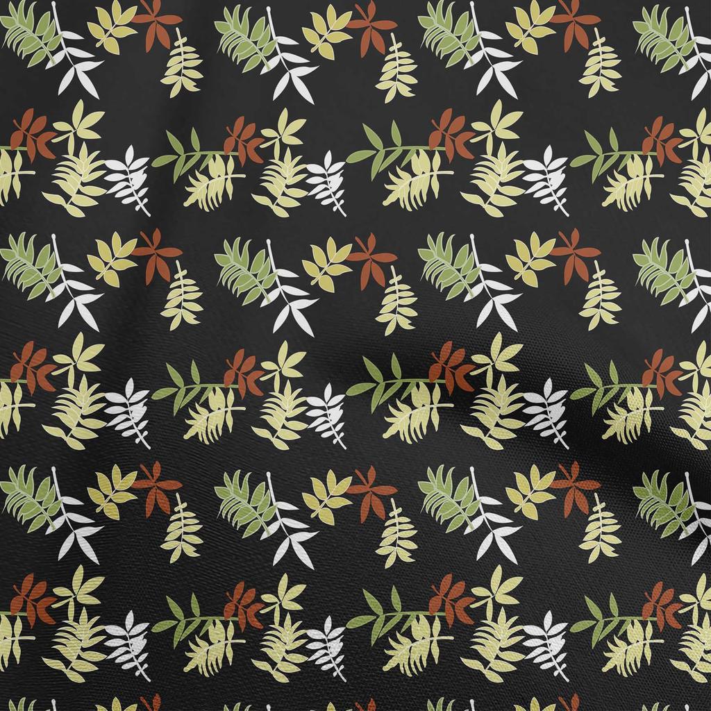 oneOone Cotton Flex Dusty Blue Fabric Leaves Quilting Supplies Print Sewing Fabric By The Yard 40 Inch