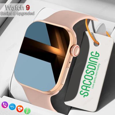 2024 GPS Track Watch 9 NFC AI Voice Smart Watch Women Series 8 1,75-дюймовый экран Bluetooth Call Heart Rate Blood Pressure Men Smartwatch для iOS