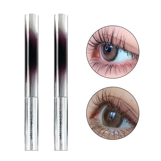 1/2 шт. 2 г Женская тушь для ресниц Водостойкая Стойкая Не размазывающаяся Удлиняющая Придающая объем Подкручивающая Крем для ресниц Инструмент для макияжа для начинающих для чувствительных глаз