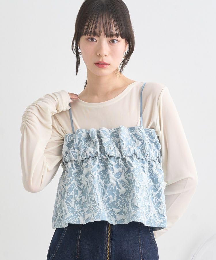 Музыкальный свитер-жилет жаккардовый бюстье для синего [Земля и экология] женского,