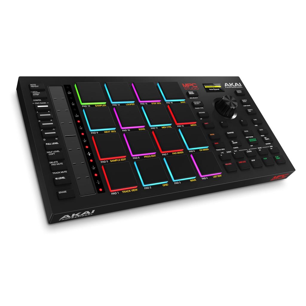 Akai Professional MIDI Controller Full Size with RGB Velocity 16 Drum Assignable Touch Color LCD Display MPC Studio Included MPC Software Backlight,