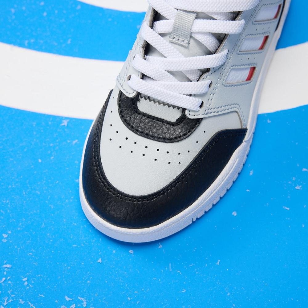 adidas Оригинальные кроссовки Originals Drop Step El J в трендовом повседневном стиле со средней высотой голенища для детей, кеды для скейтбординга для детей, черно-серые HP7798