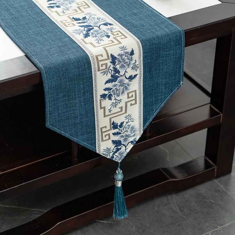 Table Flag Zen Waterproof Tea Party Tea Table Fabric Light Luxury High-End Coffee Table Tablecloth Tea Table Mat