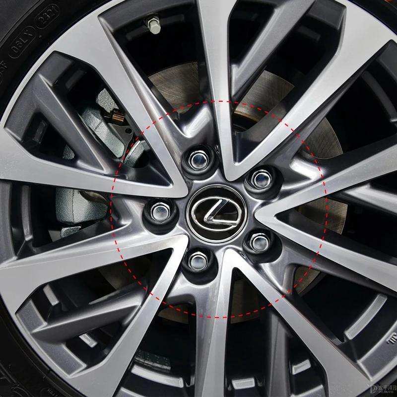 2026 Hot Interior Stickers 4Pcs 62MM Car Emblem Wheel Center Cover Hub Accessories For Lexus GS IS LS500h ES260 ES300h RX350h NX