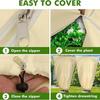 Plant Freeze Protection Cover Frost Blanket with Zipper Drawstring Plant Winter Protection Cover for Outdoor Shrub Bush Fruit Tree