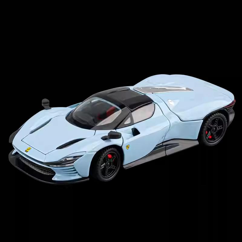 1/32 Ferrari Daytona SP3 Суперкар Сплав Модель Машинки Игрушка Литье под Давлением Металлическое Литье Звук и Свет Машинки Игрушки для Детей Транспортное Средство