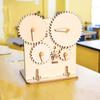 STEM Деревянный Механизм DIY 3D Пазл Научная STEM Модель Строительные Наборы Лазерная Резка Действие от Заводного Механизма Подарочные Игрушки Для Ребенка