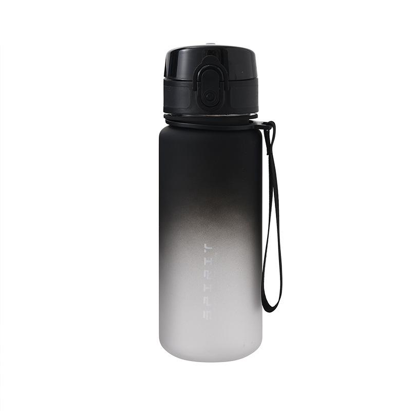 2025 New Model Frosted Gradient Sports Water Bottle for Men, Large Capacity, Drop & Heat Resistant, Portable Plastic Cup