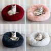 Donut Macaron Cat Dog Beds Sofa , Washable Round Cat Pillow Cushion Pet Bed
