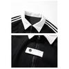 Men's Striped Varsity Jacket Color Block Zip Up Sweatshirt Couple Coat