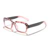 Y2K Oversized Square Glasses Gradient Tortoise Frame UV Protection Fashion Eyewear for Daily Wear KJ094
