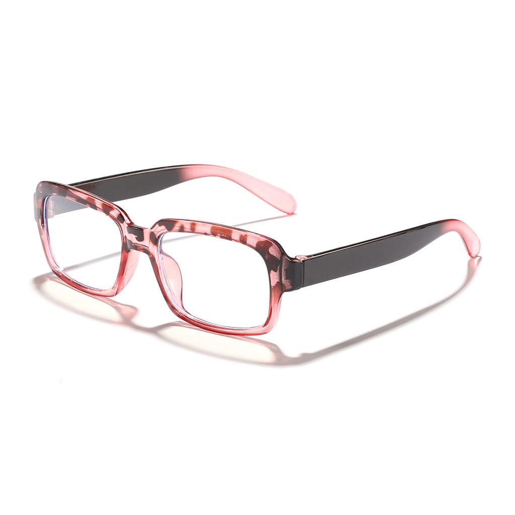 Y2K Oversized Square Glasses Gradient Tortoise Frame UV Protection Fashion Eyewear for Daily Wear KJ094