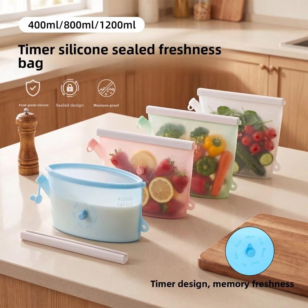Reusable Food Preservation Bag Moisture-proof Food Packaging Bag for Kitchen