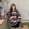 Women's Trendy Loose Striped Long Sleeved T Shirt