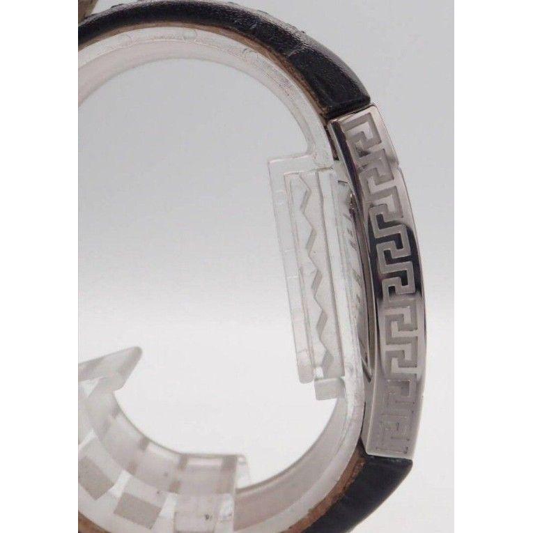 Б/у женские часы VERSACE черные серебристые