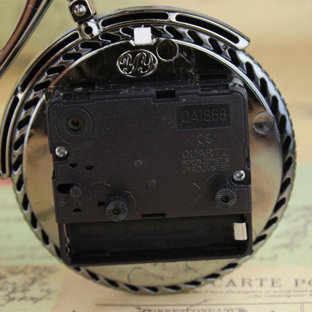 Retro NEW Cool Home Model Desk Decoration Stand Clock Glamorous Quartz Alarm Clock Gift Bicycle