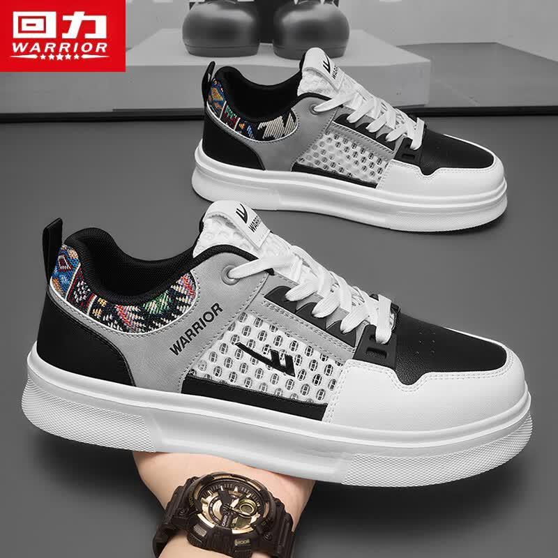 Warrior Men's L699C Breathable Thick-Sole Casual Skate Shoes
