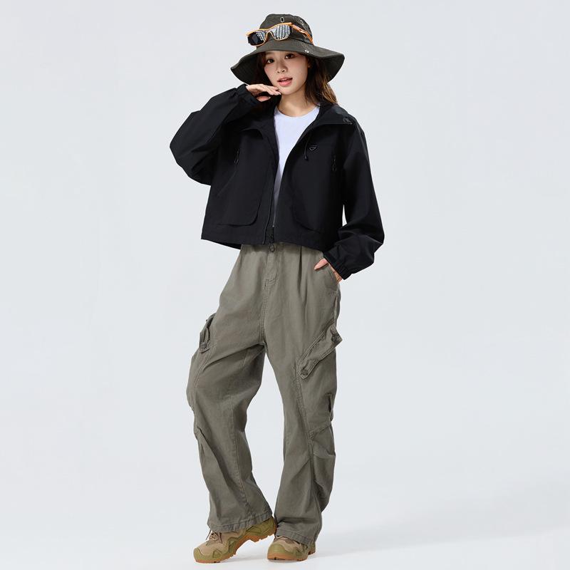 2025 Весенняя Уличная Модная Ветровка с Капюшоном для Пар - Стильная Куртка для Пеших Прогулок и Альпинизма