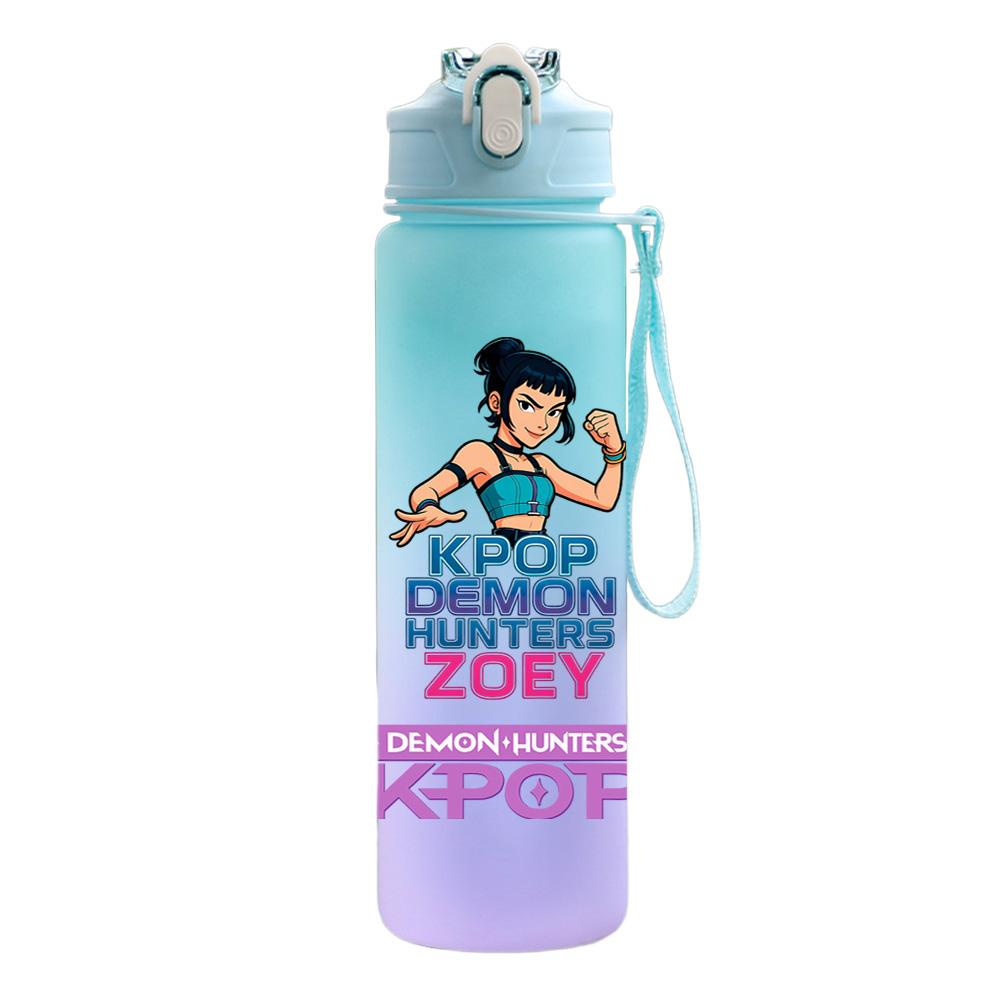 750Ml Water Bottle Demon Hunters Printed Large Capacity Drinking Cup Portable Outdoor Sports Water Cup Children Kid Gift