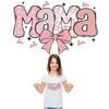 Mama Iron On Patches Easy To Print Heat Press Appliqued Clothes Stickers T-Shirt Hoodies Diy Patches For Backpack