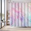 Renaiss 72x72 Inches Colorful Marble Shower Curtain Abstract Pink Purples Blue Fluid Ink Art Texture Lines Modern Luxury Fabric Shower Curtains for