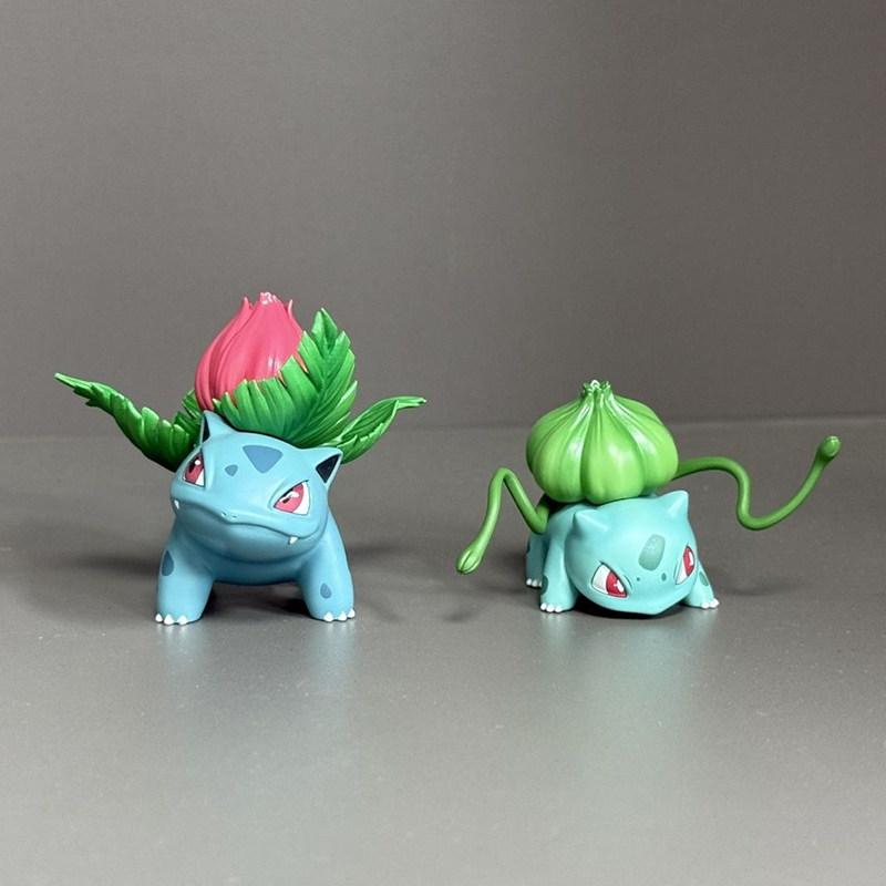 In Stock 3.5-13Cm Anime Pokemen Figure Bulbasaur Evolutionary Combination Action Figures Pvc Statue Collectible Model Toys Gifts