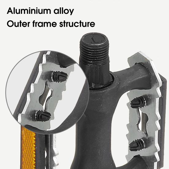1 Pair Ultralight Bicycle Pedal One-piece Molding Not Easily Deformed Accessories Bike Platform Pedal for Cycling