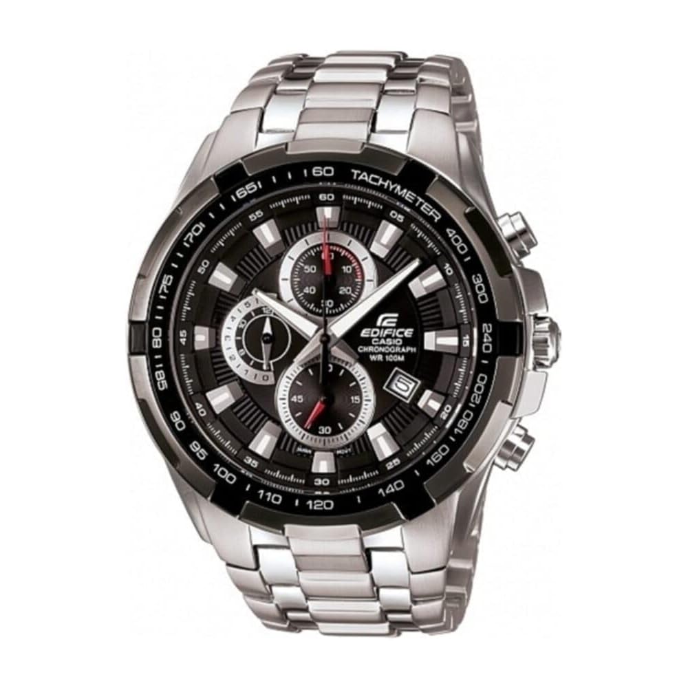 Casio Edifice EF-539D-1A Stainless Steel Men's Watch with Chronograph Function and Water Resistance