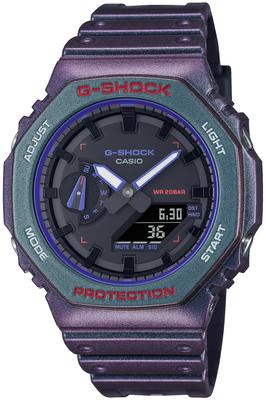 Casio Фиолетовые Часы GA-2100AH-6AJF Мужские