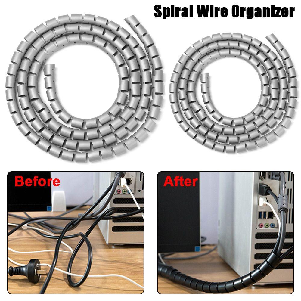 Sleeves Cable Holder Wrap Tube Pipe Protection Line Organizer Wire Protector Spiral Wire Organizer