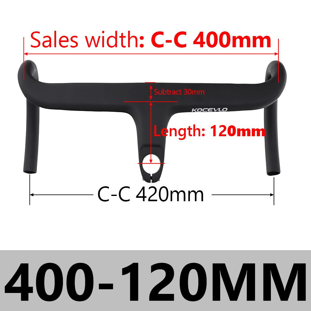 KOCEVLO X01 Road Bike Full Carbon Fiber Stem Integrated Bicycle Handlebar For 28.6mm With Spacers Cycling Parts Accessories