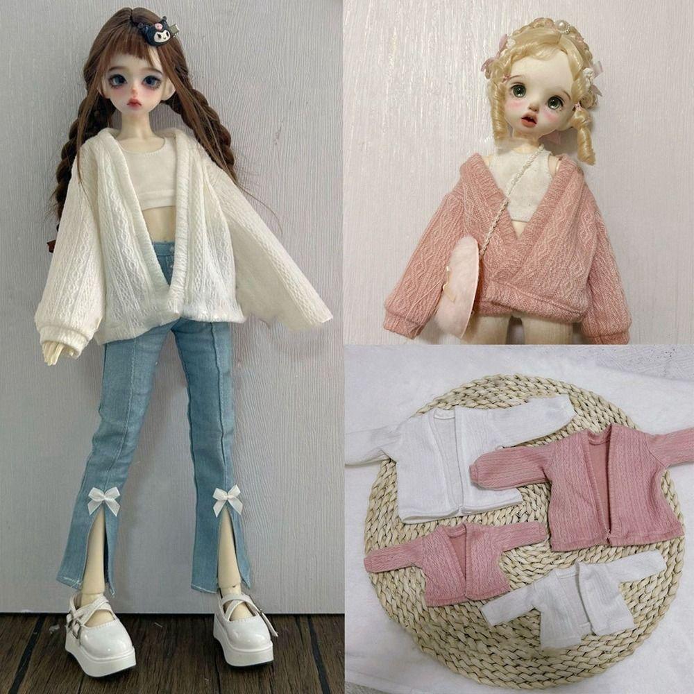Милые топы для кукол, пальто, повседневная одежда, кукольные свитера для кукол BJD 1/4 1/6 30/45 см, аксессуары для одежды DIY