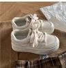 Muffin and student ретро универсальные белые туфли на платформе, увеличивающие рост, женские новинки 2025 года, легкая спортивная обувь на осень и зиму