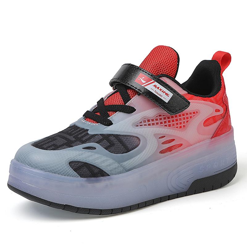 Детские/мальчики двухколесные съемные плоские перезаряжаемые светодиодные светящиеся кроссовки женские светящиеся кроссовки