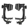 2Pcs Drum Microphone Clip Plastic Drums Set Rim Mic Stand Mount Clamp for Playing